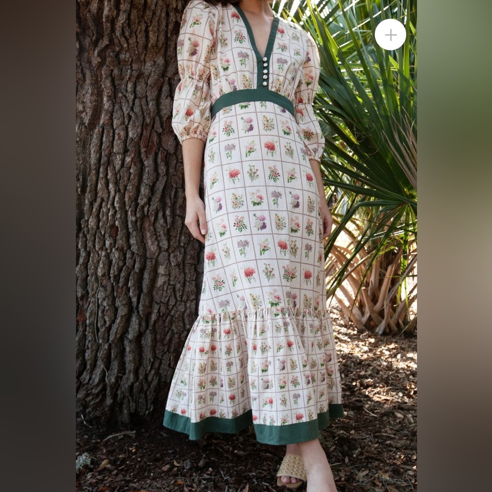 Anna Cate Emily linen maxi dress